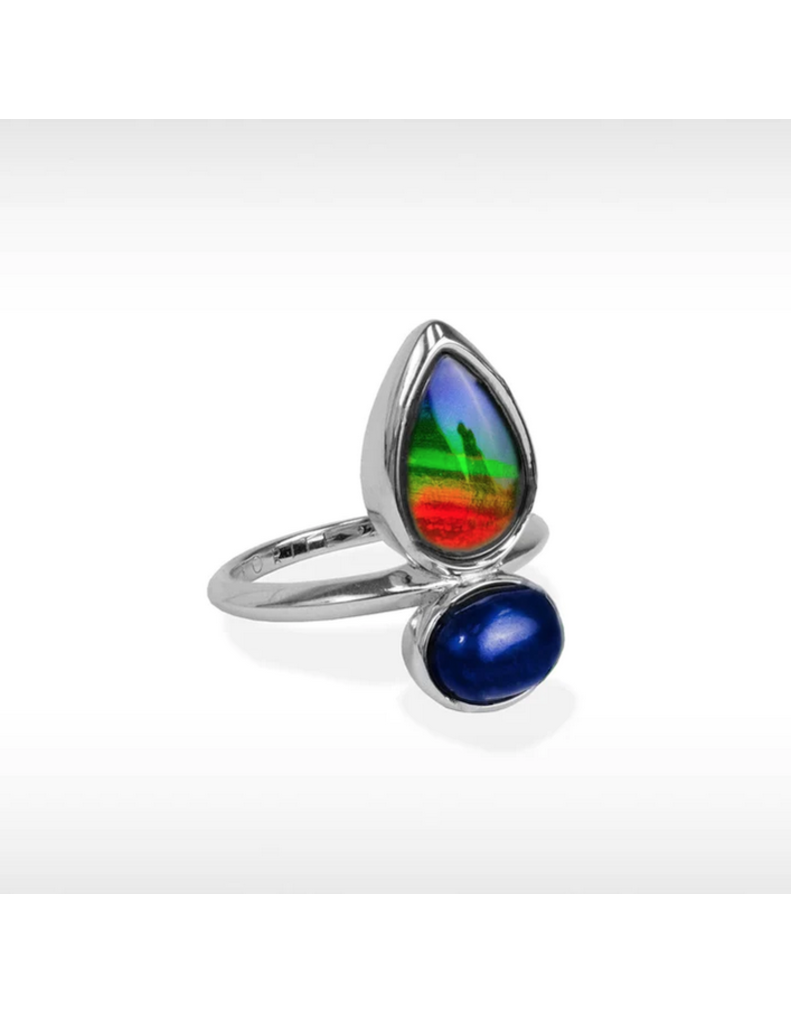 Harmony Silver Ring with Lapis - JSDR02634A1