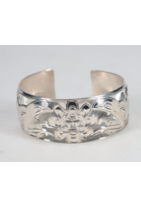 Chris Cook Silver Cuff - Raven Steals the Sun - CCSC03