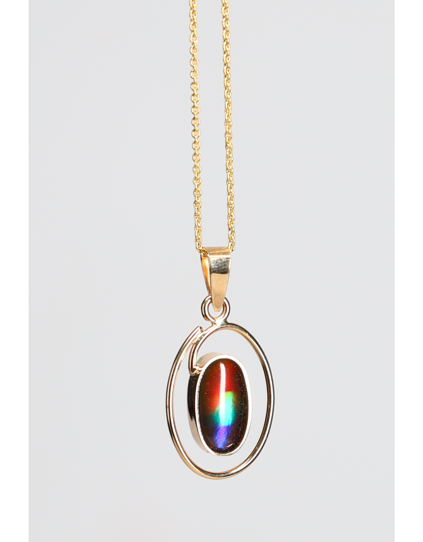 Lobel Ammolite Gold Pendant - LOBP12