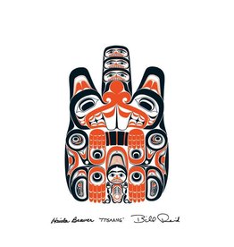 Haida Beaver TTSAANG by Bill Reid Card 20026