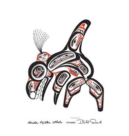 Haida Killer Whale SKAANA par Bill Reid Carte