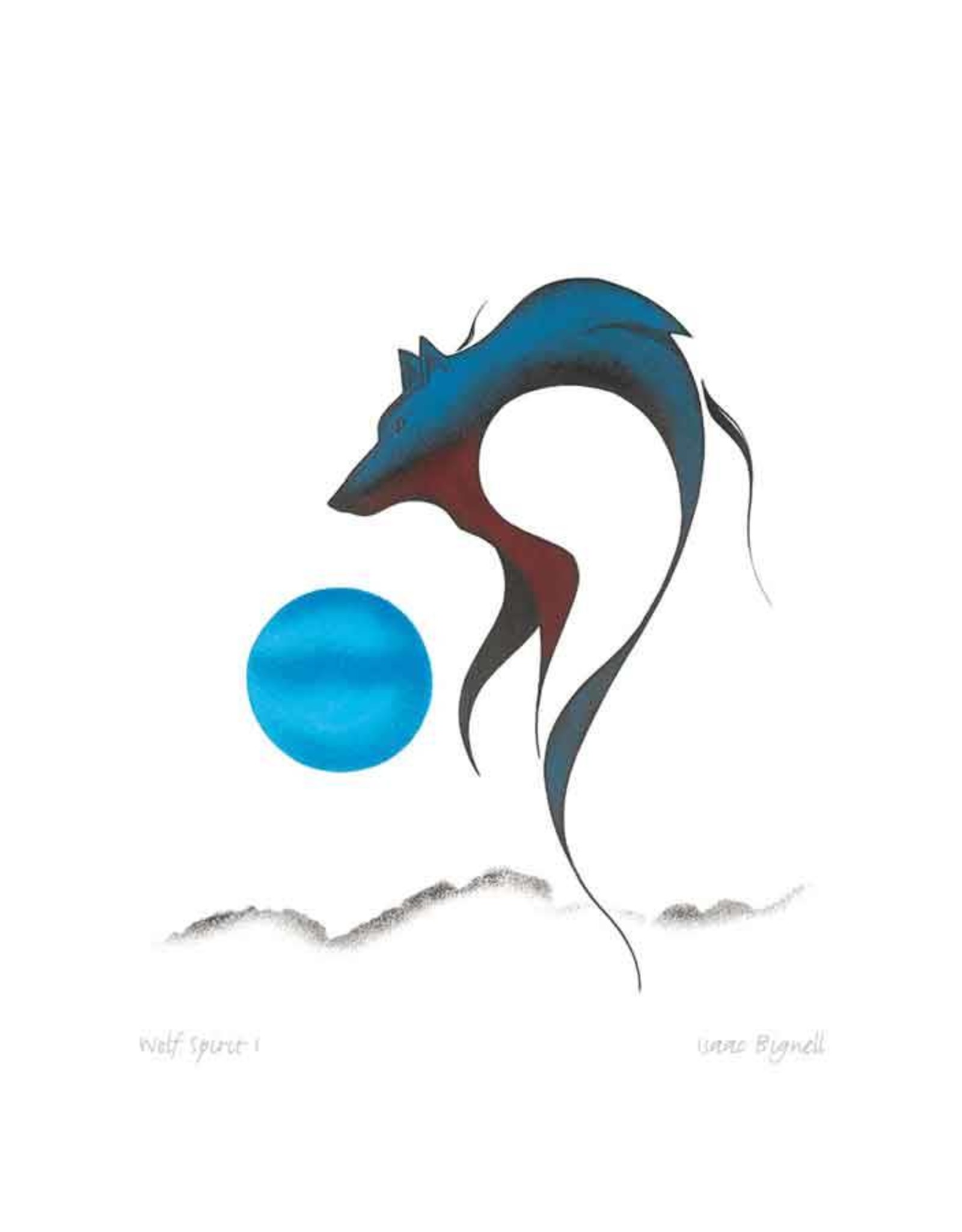 Wolf Spirit I par Isaac Bignell Carte