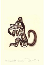 Haida Wolf - GHUUTS par Bill Reid Carte