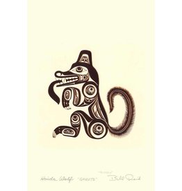 Haida Wolf - GHUUTS par Bill Reid Carte