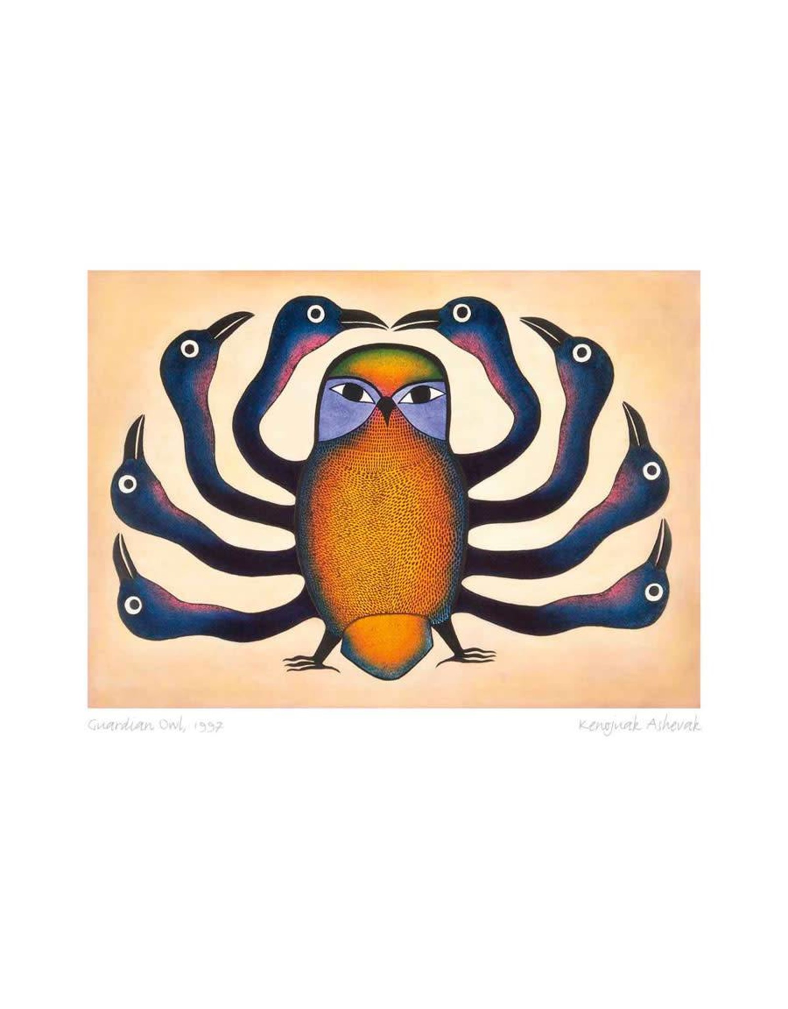 Guardian Owl, 1997 par Kenojuak Ashevak Carte