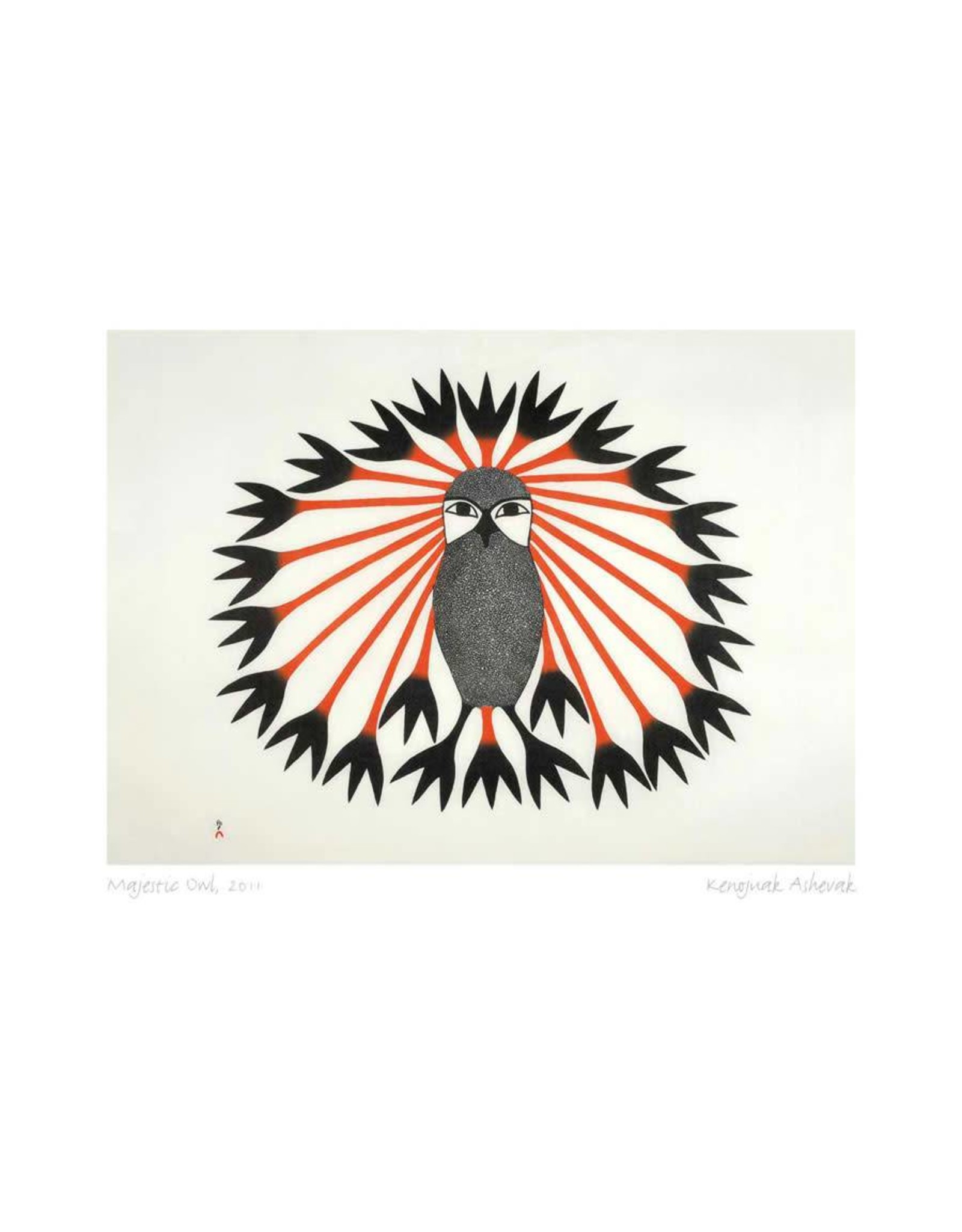 Majestic Owl, 2011 par Kenojuak Ashevak Passe-Partout