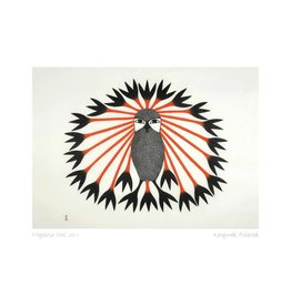 Majestic Owl, 2011 par Kenojuak Ashevak Montée sur Passe-Partout