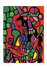 Great Mother by Norval Morrisseau Matted