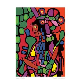 Great Mother by Norval Morrisseau Matted