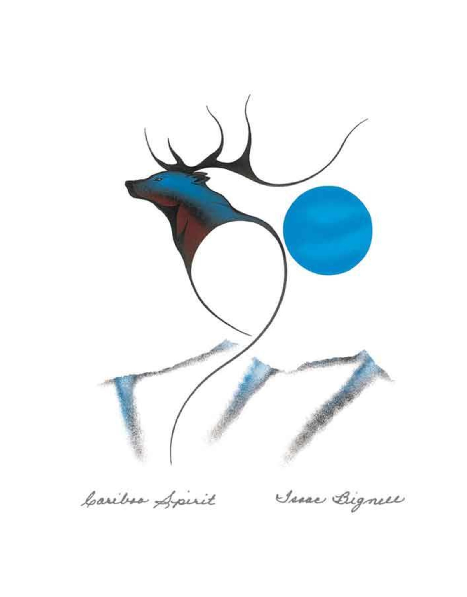 Caribou Spirit by Isaac Bignell Framed