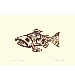 Haida Salmon by Bill Reid Framed