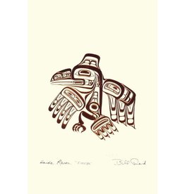 Haida Raven - XUUYA by Bill Reid 7438 Framed