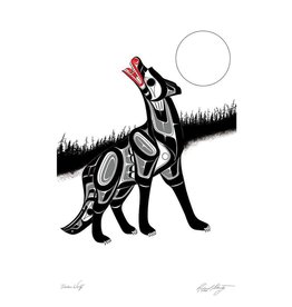Timber Wolf par Richard Shorty Encadrée