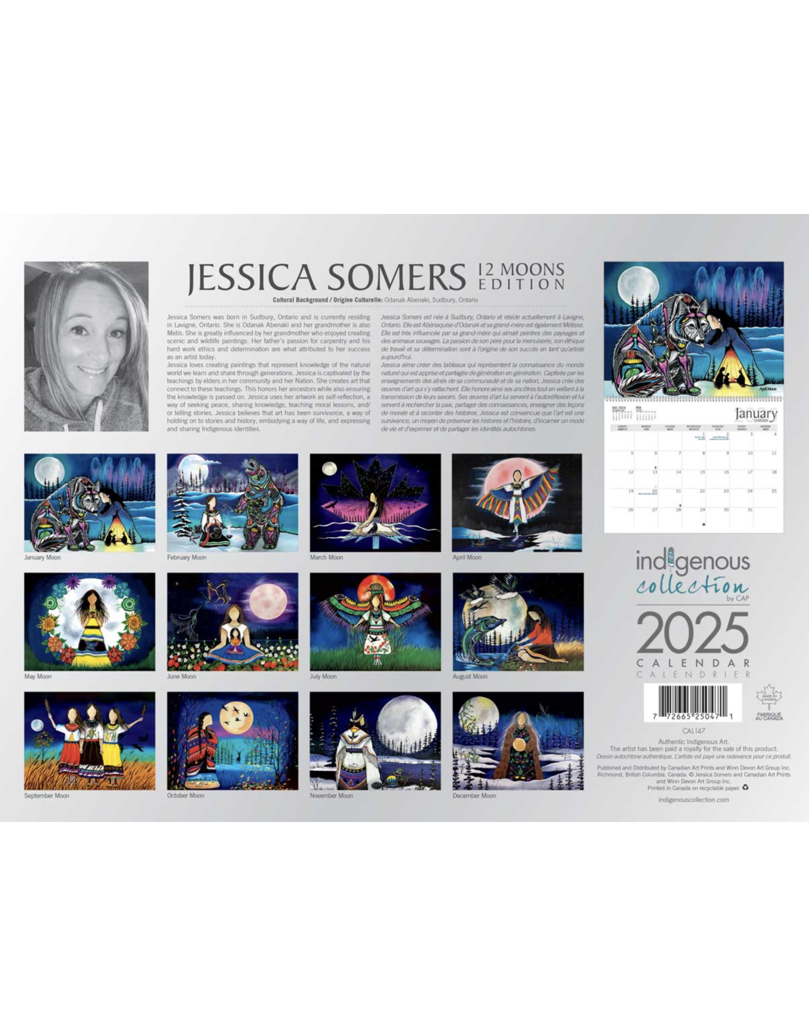Calendrier Édition 12 Lunes Jessica Somers - CAL147
