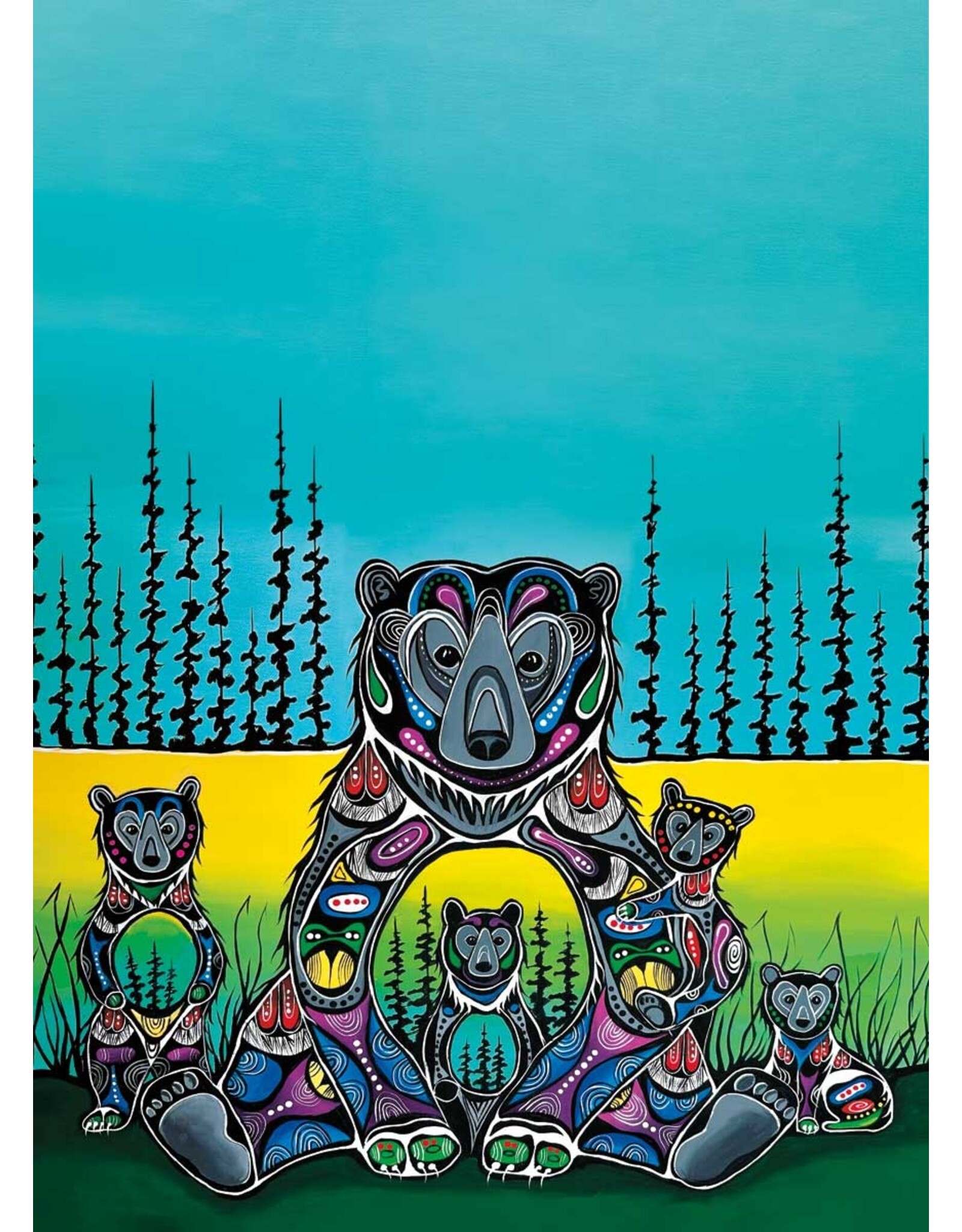 Tea Towel - Bear Medicine by Jessica Somers  (20174TEATOW)