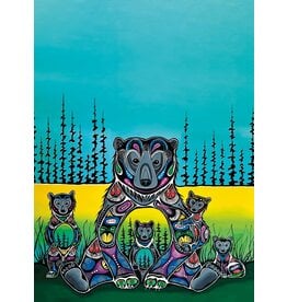 Torchon Imprimé - Bear Medicine par Jessica Somers
