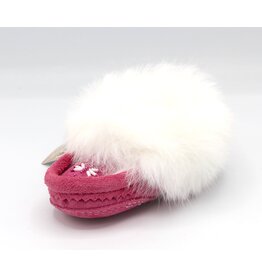 Child Moccasin Fur Slippers