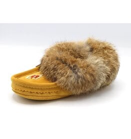 Junior Moccasin Fur Slippers