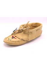 Papoose Natural Beaded Moccasin - 270609L