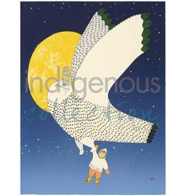The Owl and The Boy by Ningiukulu Teevee Card