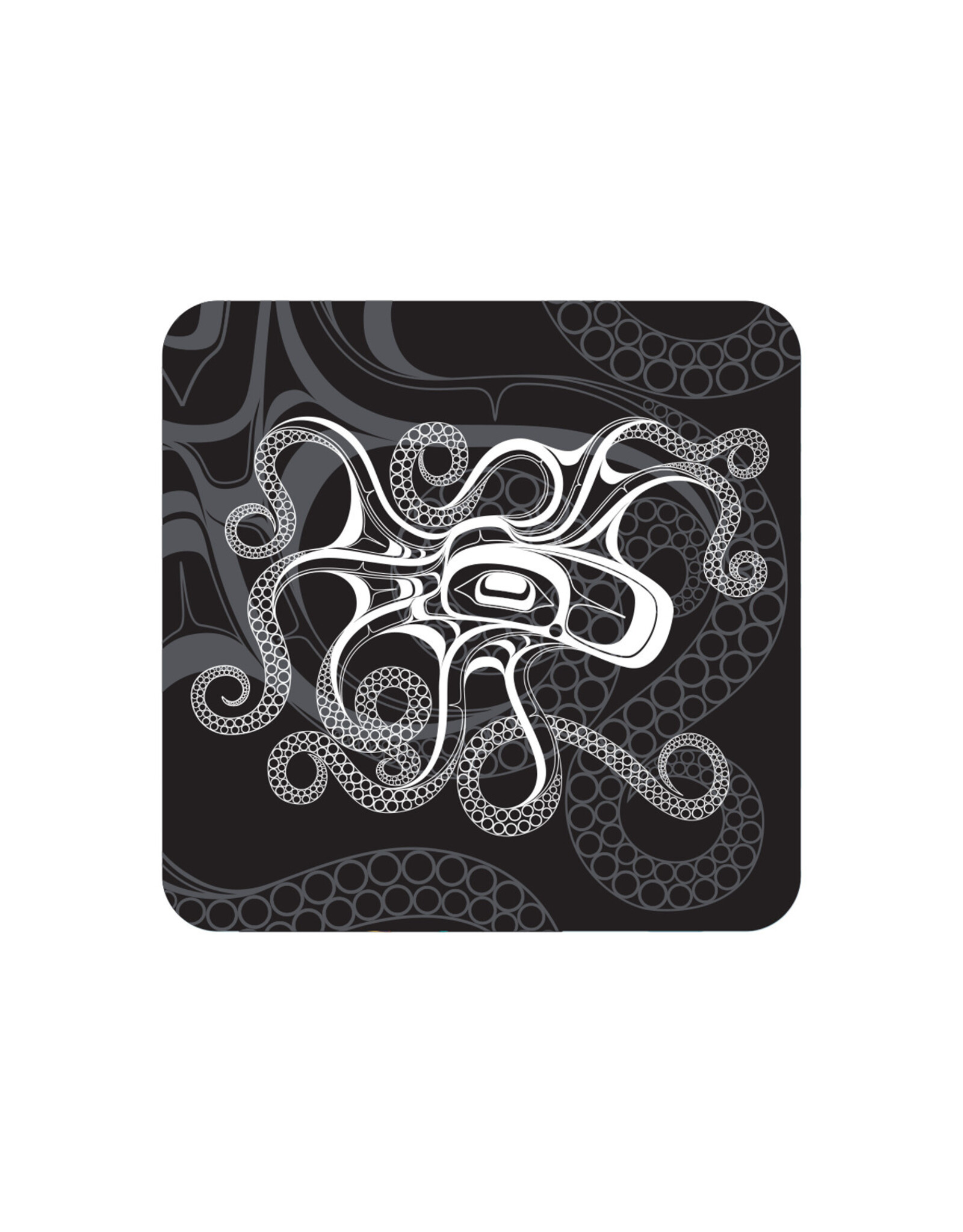 Sous-verre Octopus (Nuu)  par Earnest Swanson  (CBC27)