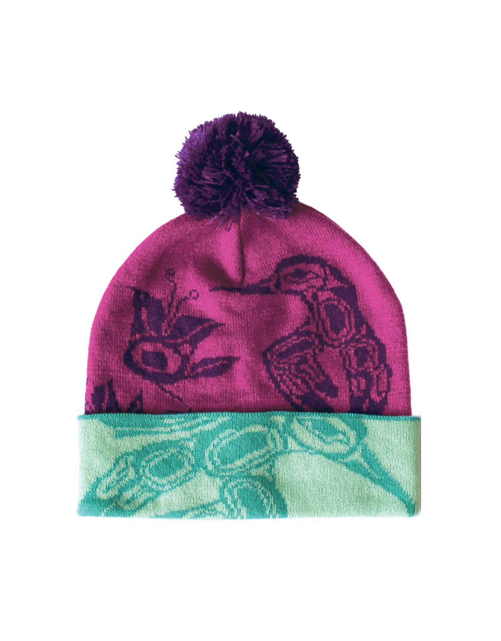 Knitted Tuque with Pom Pom - Hummingbird by Gordon White (TQGWH)