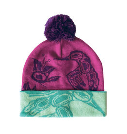 Knitted Tuque with Pom Pom - Hummingbird by Gordon White