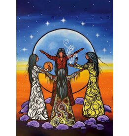 Full Moon Ceremony Four Nation by Jackie Traverse Card