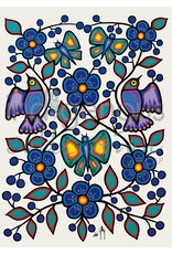 White Floral Garden by Jim Oskineegish Card