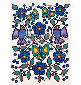 White Floral Garden par Jim Oskineegish Carte
