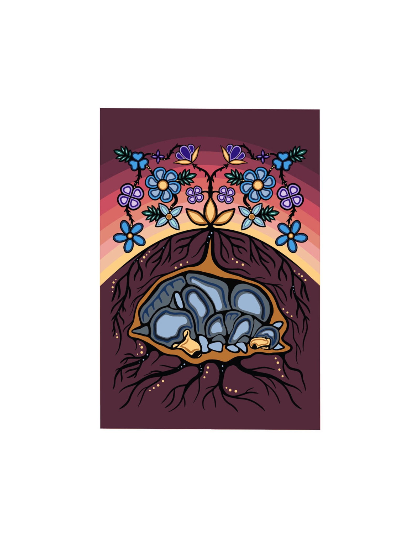 Carte Postale Sleeping Bears par Storm Angeconeb - PC178