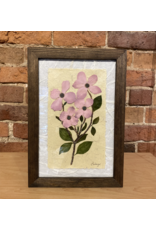 10x14 Assorted Flowers Walnut Frame - 101405W