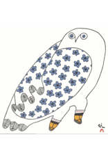 Blossoming Owl by Ningeokuluk Teevee Framed