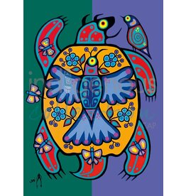 Spring Turtle by Jim Oskineegish Large Canvas