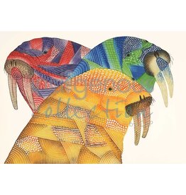 Adorned Walruses by Pauojoungie Saggiak Matted