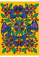 Yellow Floral Garden by Jim Oskineegish Small Canvas