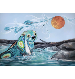 River Otter by Carla Joseph Small Canvas