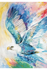Eagle of Many Colours by Carla Joseph Small Canvas