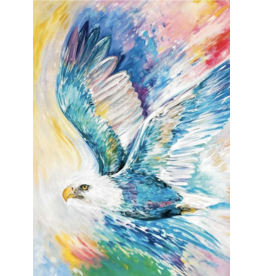 Eagle of Many Colours par Carla Joseph Petite Toile