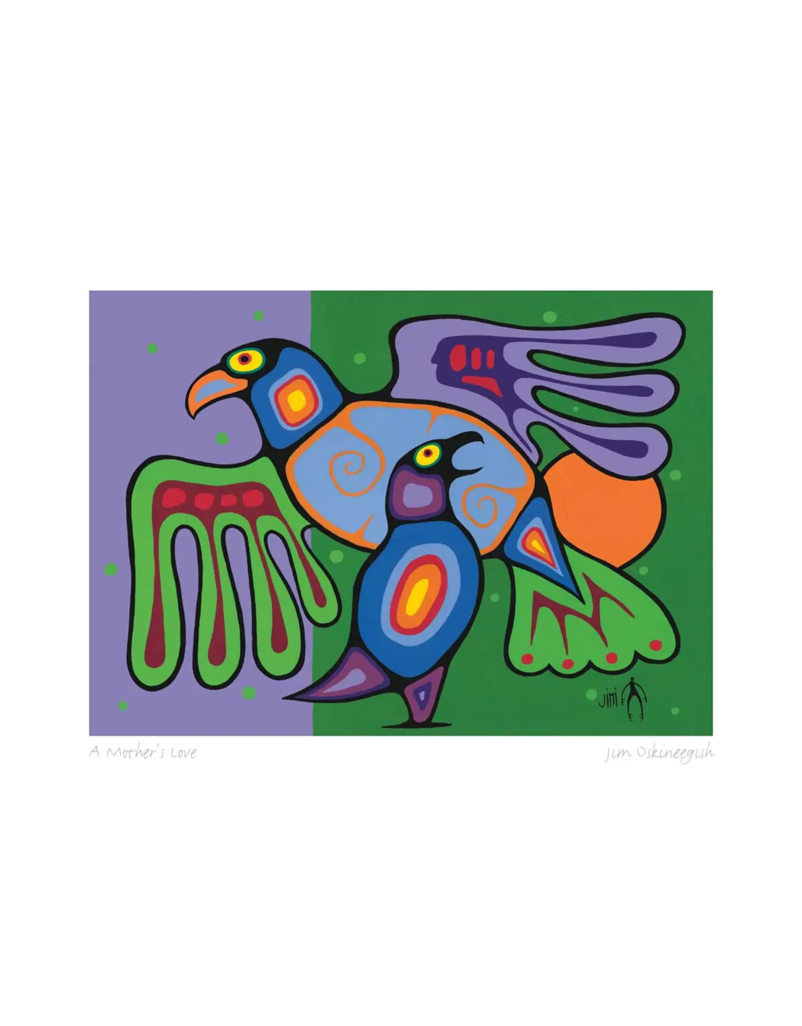 A Mother's Love by Jim Oskineegish Small Canvas