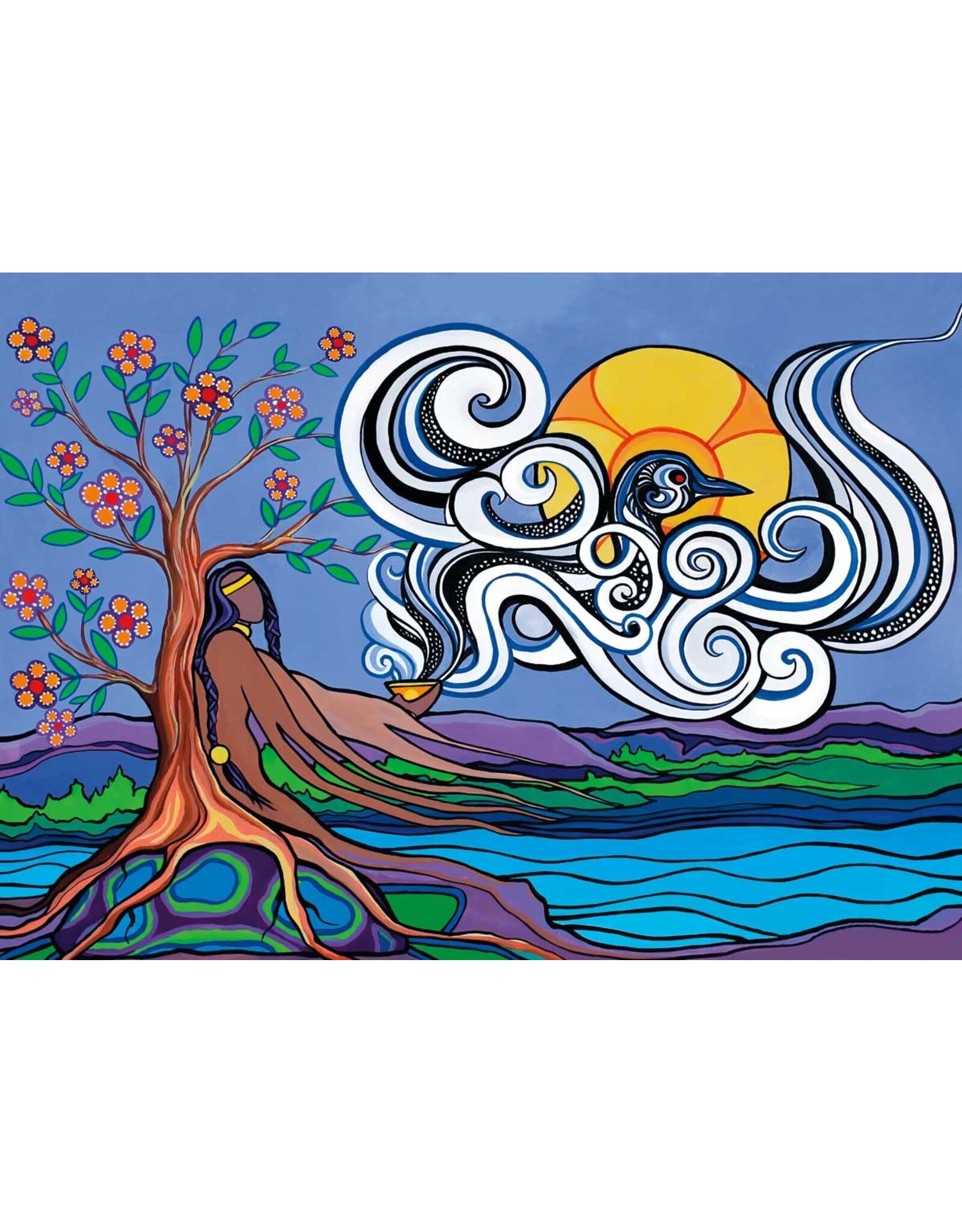 Prayers by the Lake by Pam Cailloux Small Canvas