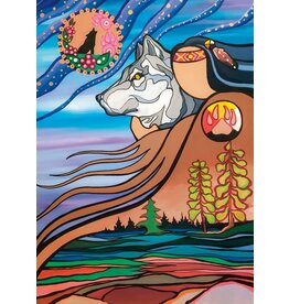 Wolf Medicine by Pam Cailloux Small Canvas