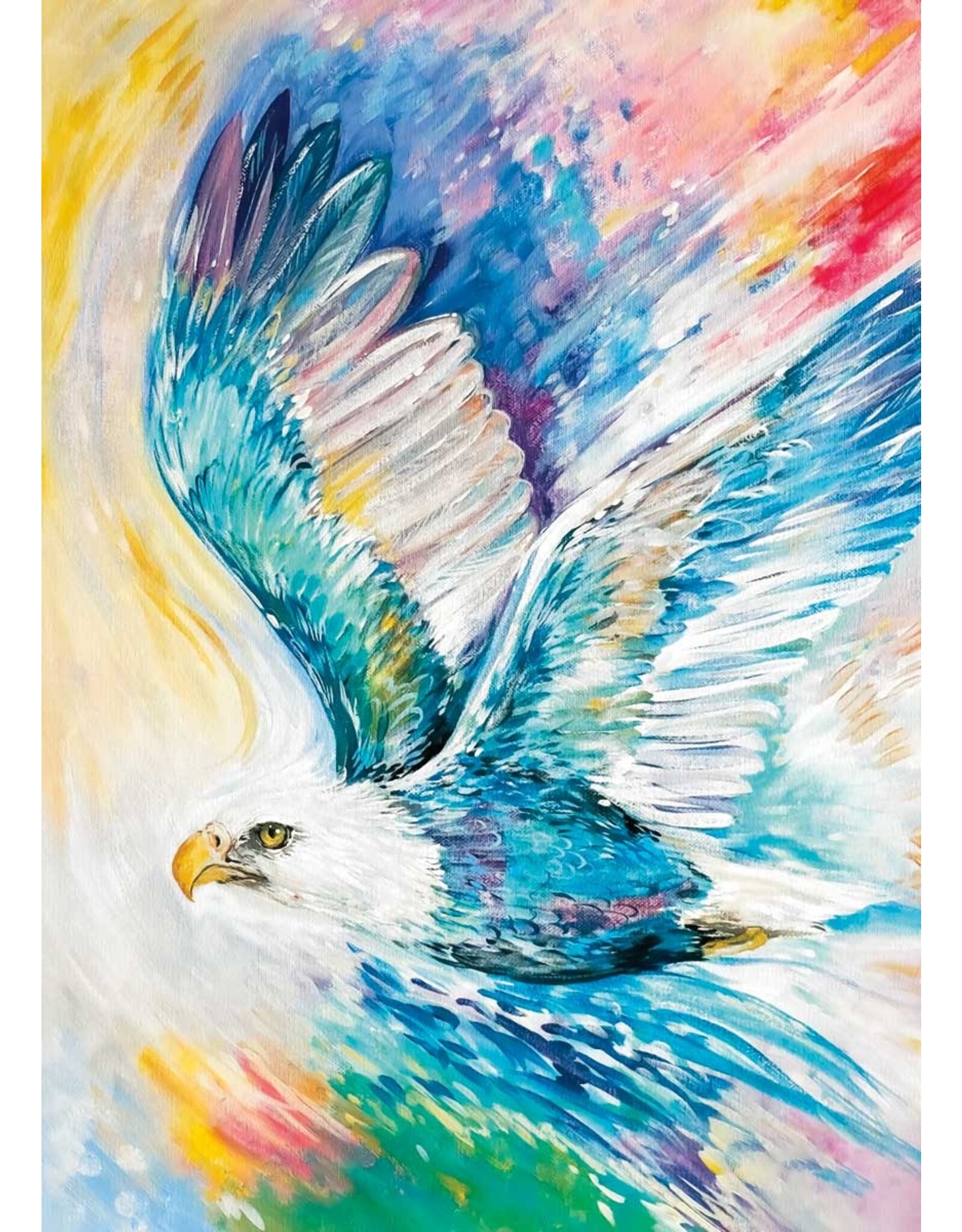 Toile Eagle of Many Colours by Carla Joseph