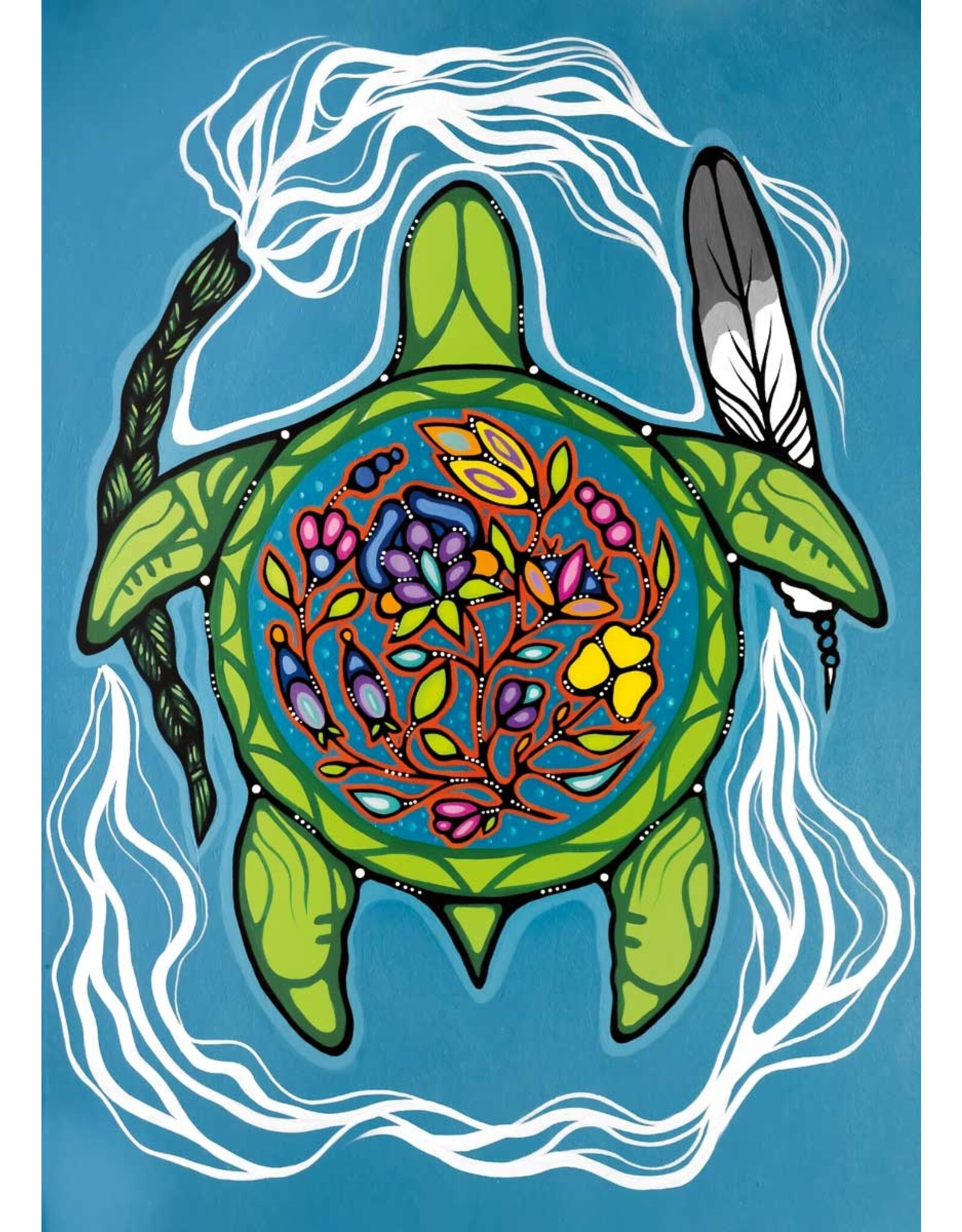 Prayers for Turtle Island by Jackie Traverse Small Canvas