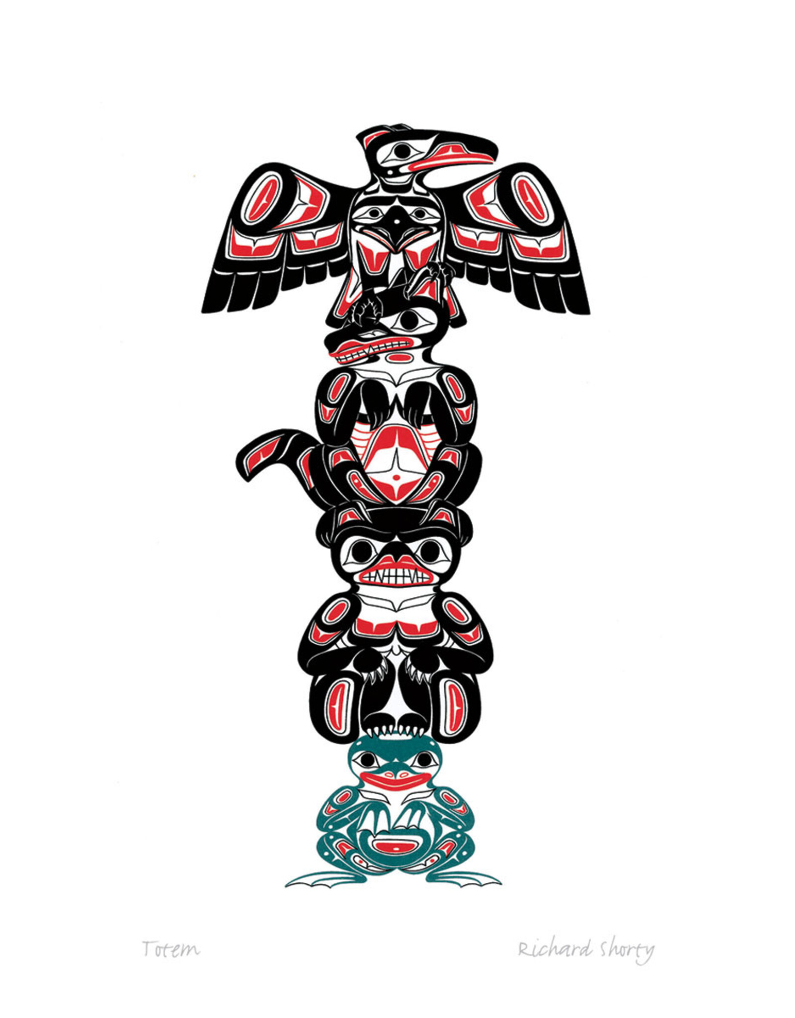Totem by Richard Shorty Small Canvas
