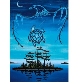 Turtle Spirit by William Monague Small Canvas