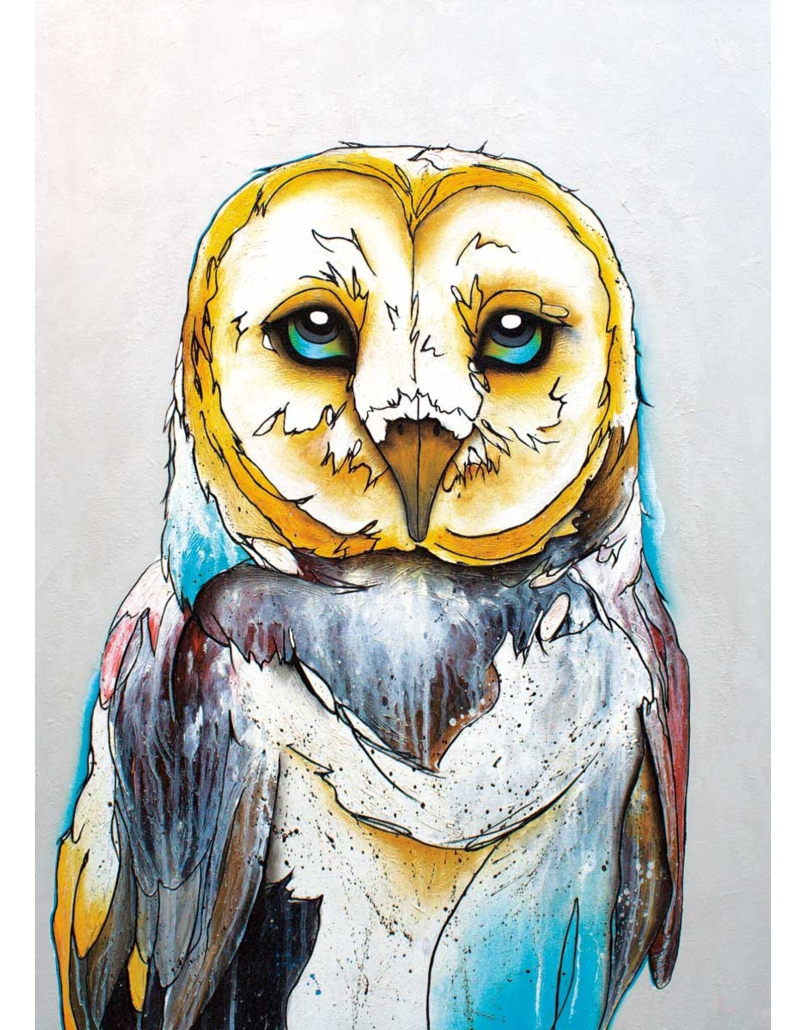 Barn Owl by Micqaela Jones Small Canvas