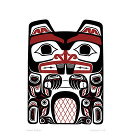 Haida Beaver by Clarence Mills Small Canvas