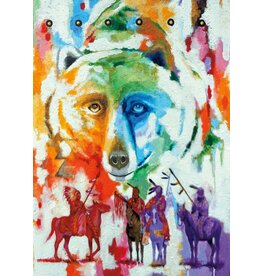 Bear Clan by John Balloue Small Canvas