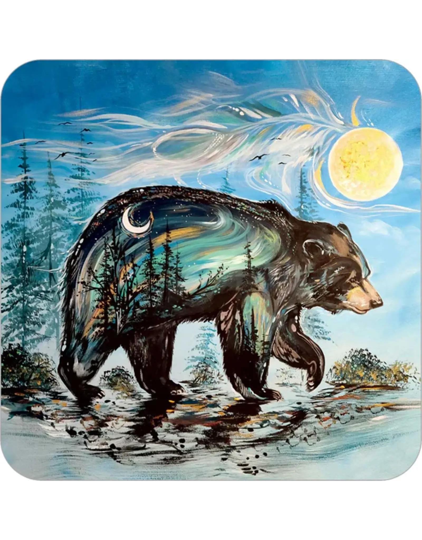 A Bear's Journey by Carla Joseph Coasters Set (x4)
